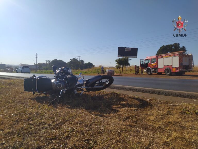 Acidente BR 020 com moto