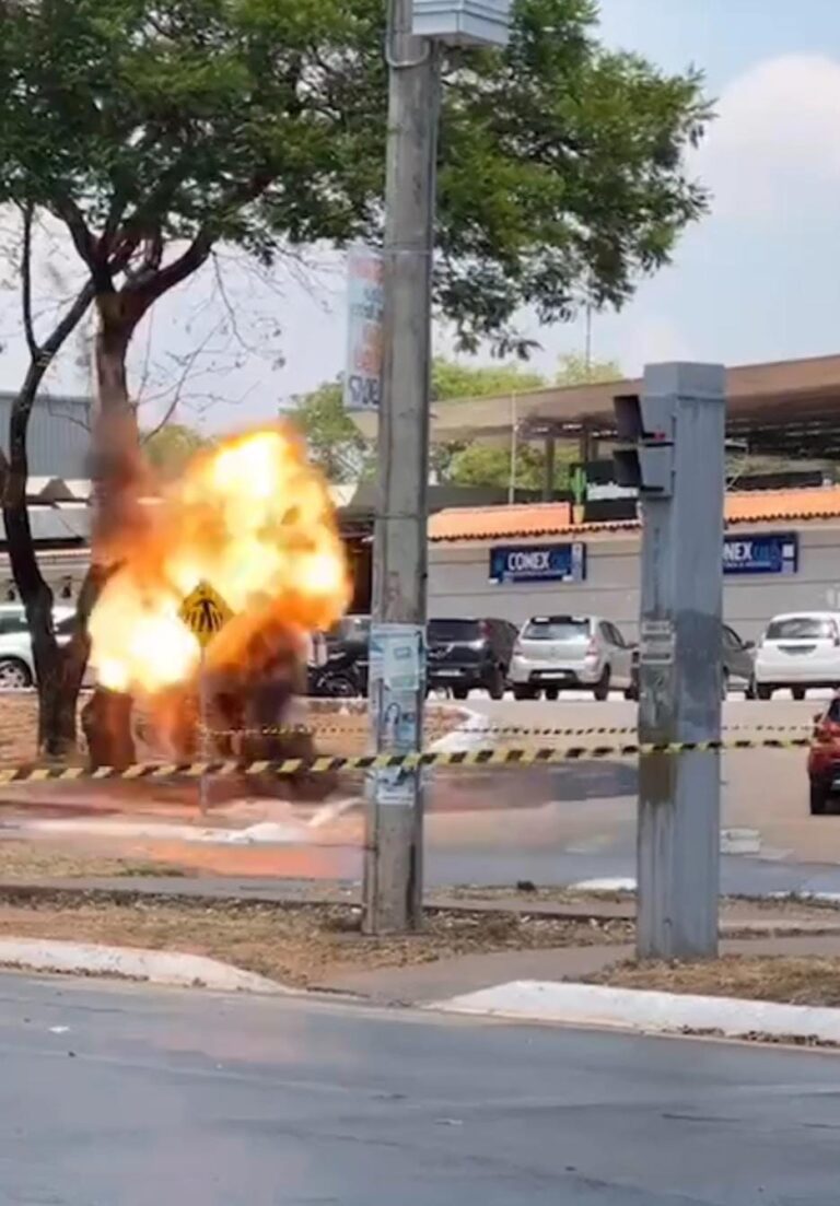 Explosivo detonado em planaltina