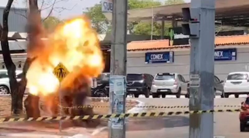 Explosivo detonado em planaltina