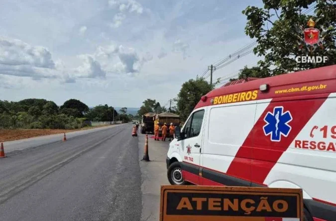 Viatura do Corpo de Bombeiros do DF. Divulgação/CBMDF