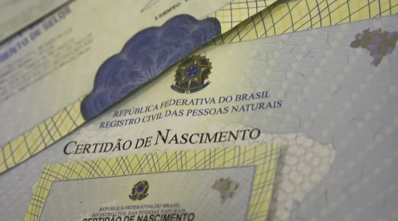 certidão de nascimento