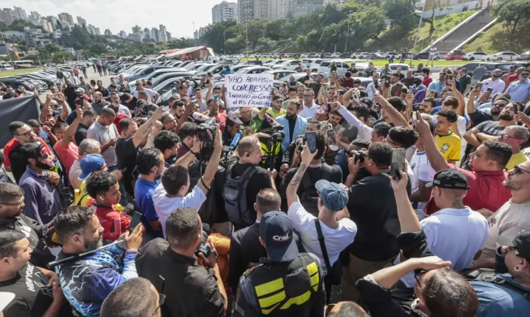manifestação Motoristas por app