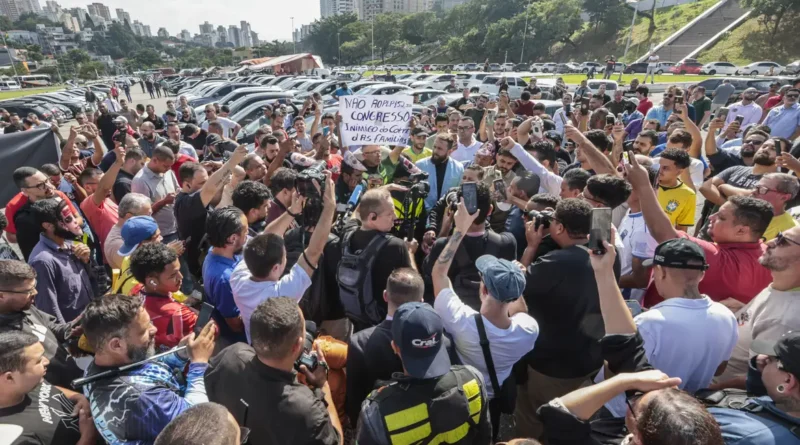 manifestação Motoristas por app