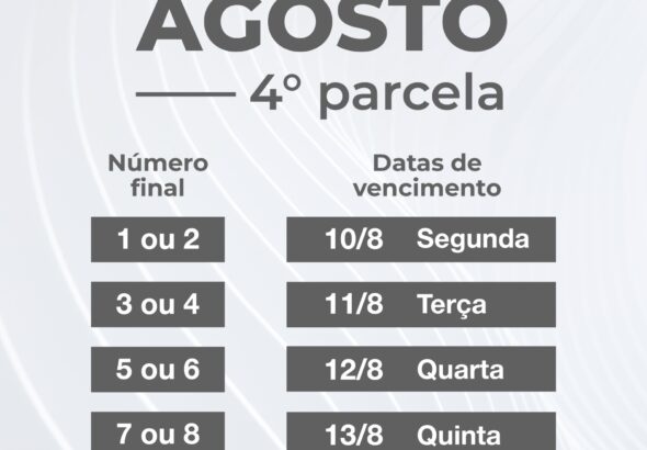 IMAGEM DAS DATAS DE VENCIMENTO DO IPTU