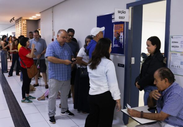 eleitores em seção